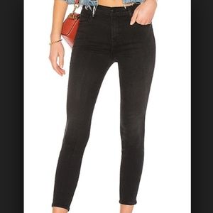 J Brand High Waist Crop Skinny Jeans In Dark Wash
